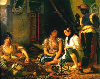 歐仁 德拉尅洛瓦 Women of Algiers in their Apartment